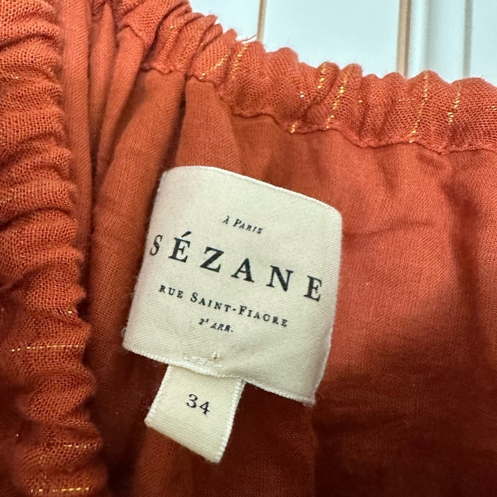 Sezane Robe Artemia Maxi Dress in Rust (114) - Picture 5 of 5